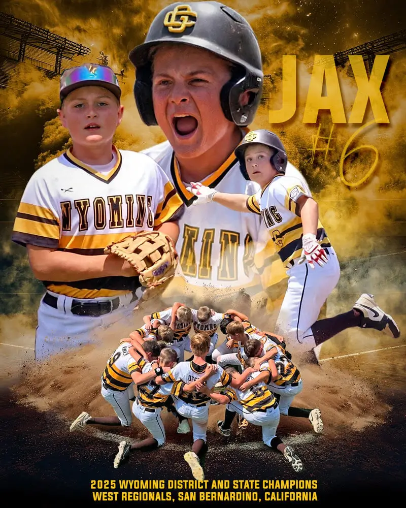youth baseball collage design