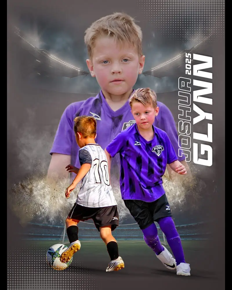 youth soccer poster design